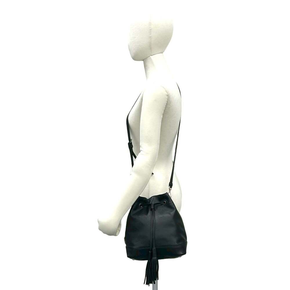 PRADA Black Leather Shoulder Bag - Picture 2 of 10